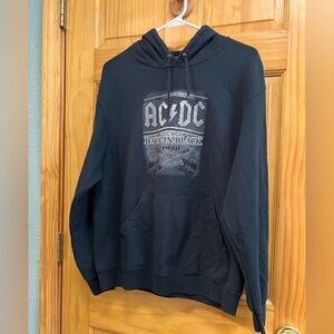 AC/DC back in black 1980 black hoodie size M